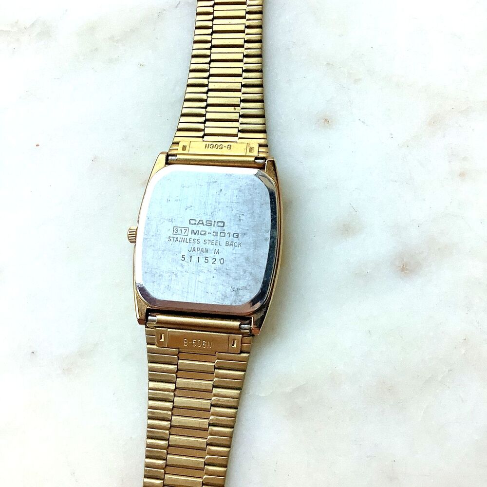Vintage Casio Men Analog Quartz 317 MQ-301G Dress Watch Japan M Needs Battery - Picture 6 of 10
